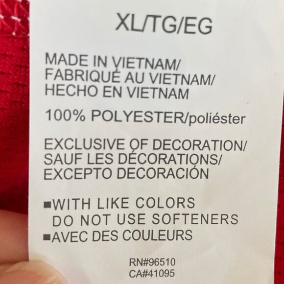 Under Armour Athletic Heat Gear Loose Fit SS Polo Shirt Red White Sz XL NWT - Picture 10 of 11